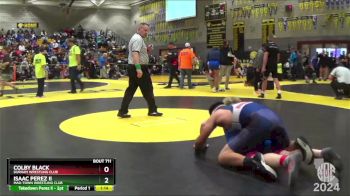 185 lbs Quarterfinal - Colby Black, Durham Wrestling Club vs Isaac Perez Ii, Mad-Town Wrestling Club