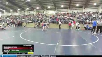 129 lbs Cons. Round 7 - Boston Loveland, Syracuse vs Blake Buckway, Box Elder