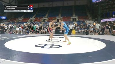 215 lbs Quarters - Gage Ponton, Idaho vs Layne O'Neil, Michigan