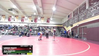 175 lbs Champ. Round 1 - Lennon Tinahui, Santa Rosa Academy vs Iran Panduro, John W North