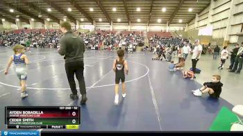 52 lbs Quarterfinal - Ayden Bobadilla, Aviator Wrestling Club vs Ceder Smith, Stallions Wrestling Club