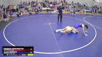 106 lbs Semifinal - Hezekiah Worthington, Newberg Mat Club vs Elijah Borrayo, Salem Elite Mat Club