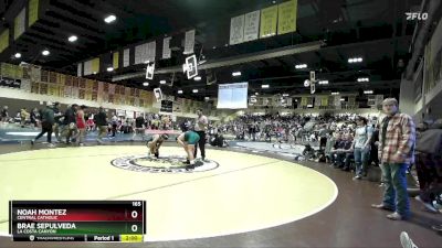 165 lbs Champ. Round 3 - Noah Montez, Central Catholic vs Brae Sepulveda, La Costa Canyon