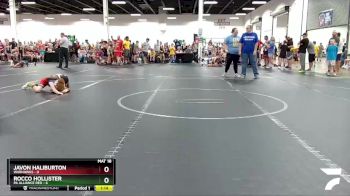 56 lbs Round 7 (8 Team) - Javon Haliburton, Warhawks vs Rocco Hollister, PA Alliance Red