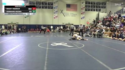 150 lbs 3rd Place Match - Brady Rissman, Western Dubuque vs Germaine Ngoma, Xavier, Cedar Rapids