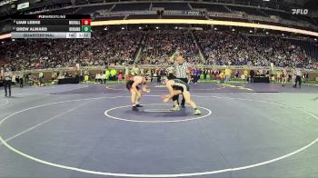 D3-157 lbs Quarterfinal - Liam Leeke, Whitehall vs Drew Alward, Durand