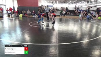 95 lbs Semifinal - Rush Mcclung, Social Circle USA Takedown vs Natalie Hinson, UNATTACHED