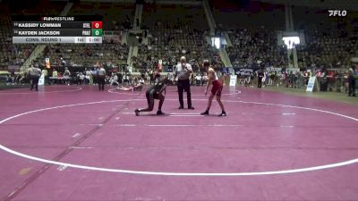 6-7A 138 Cons. Round 1 - Kayden Jackson, Prattville vs Kassidy Lowman, Stanhope Elmore