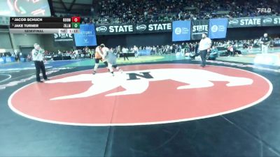 Boys 1A 285 lbs Semifinal - Jake Turner, Zillah vs Jacob Schuch, Riverside