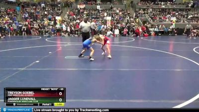 65 lbs Champ. Round 2 - Jagger Lundvall, Powerhouse Wrestling Club vs Treyson Goebel, MWC Wrestling Academy