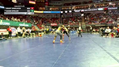 3A-190 lbs Cons. Round 2 - Brady Shekleton, Western Dubuque vs Gianni Speller, Waterloo East