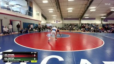 120 lbs Champ. Round 2 - Jay Moore, Campbell County vs Kai Teeter, Thunder Basin High School