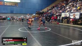 2 - 157 lbs Quarterfinal - Blake Jacobson, Clarke County vs Keonte Orsby, Union