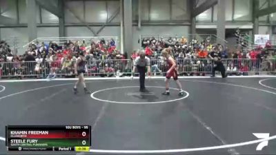 95 lbs Semifinal - Steele Fury, South Central Punishers vs Khamin Freeman, Ellsworth