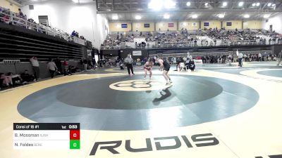 138 lbs Consi Of 16 #1 - Barrett Mossman, St. John's School vs Nate Foldes, Benedictine Prep