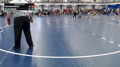 Silver 133 lbs Champ. Round 2 - Blake Endres, Loras vs Zyan Westbrook, Quincy