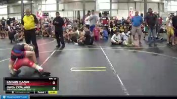 92 lbs Round 1 (6 Team) - Owen Catalano, American Gladiators-Blue vs Carson Planer, Indiana Outlaws