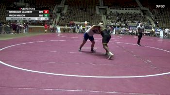 7A 285 lbs 1st Place Match - Jacob Wilson, Baker HS vs Marquaes Lambert, Daphne