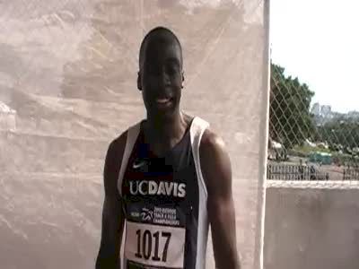 Polly Gnepa UCD after 110 hurdle rounds 2010 NCAA West Preliminary