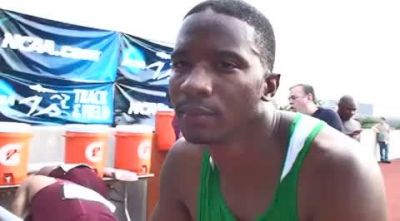 Marcus Boyd Baylor after qualifying for 400 2010 NCAA West Preliminary