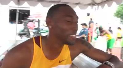 Donald Sanford ASU after qualifying for 400 2010 NCAA West Preliminary