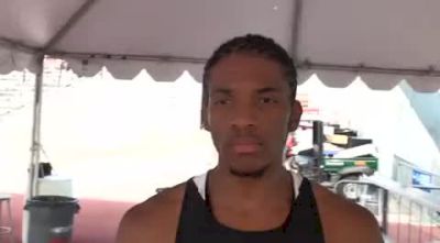 Demetrius Pinder A&M after winning the 400 sub45 2010 NCAA West Preliminary