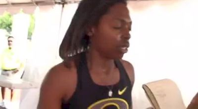 Keshia Baker Oregon after qualifying for 400 2010 NCAA West Preliminary