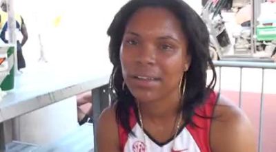 Shelise Williams Arkansas after qualifying for 400 2010 NCAA West Preliminary