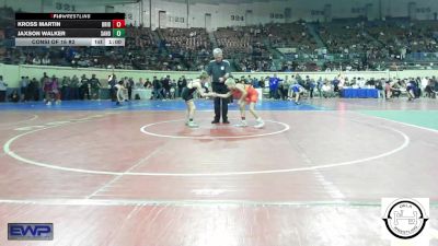 72 lbs Consi Of 16 #2 - Kross Martin, Bridge Creek Wrestling vs Jaxson Walker, Sand Springs Jr High