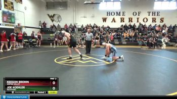 220 lbs Semifinal - Keegon Brown, Wapsie Valley vs Joe Koehler, Rockford