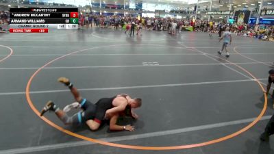 144 lbs Champ. Round 2 - Andrew McCarthy, New York Military Academy vs Armand Williams, Gladiator Wrestling