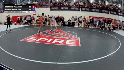 61 kg Champ. Round 3 - Desmond Pleasant, Dragon Wrestling Club vs Nathan Knowlton, Roughneck Wrestling Club