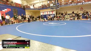 220 lbs Champ Round 1 (16 Team) - Derek Morrison, Wawasee vs Trenton Simmons, Rensselaer Central