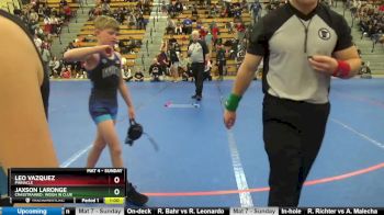 80 lbs Cons. Round 3 - Leo Vazquez, Pinnacle vs Jaxson LaRonge, CrassTrained: Weigh In Club