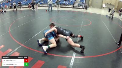 14U Boys - 126 lbs 5th Place Match - Jacob Penzkover, LaCrosse Area Wrestlers vs Alexander Depratti, FishEye Wrestling