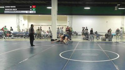 132 lbs Consi Of 32 #1 - Aiden White, NC vs Marcus Heck, PA
