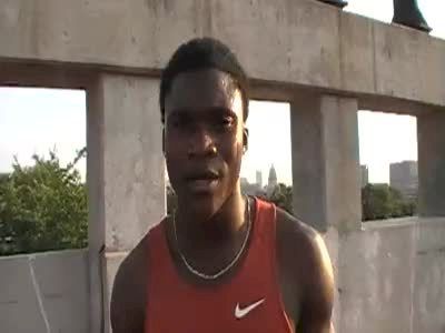 Keiron Stewart Texas frosh 13.37 110H qualifier 2010 NCAA West Region