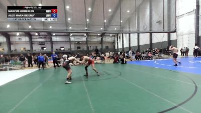 Junior FK - 165 lbs 1st Place Match - Alex Marx-Beierly, Juneau Youth Wrestling Club Inc. vs Marcus Gonzales, Auburn Area Wrestling Club