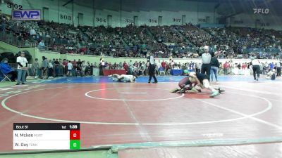 118 lbs Round Of 64 - Nate Mckee, Mustang Middle School vs Westin Day, Tonkawa