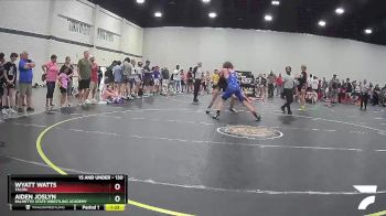 130 lbs Champ. Round 2 - Aiden Joslyn, PALMETTO STATE WRESTLING ACADEMY vs Wyatt Watts, Talon