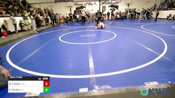 55 lbs Semifinal - Beau Fisher, Salina Wrestling Club vs Hudson Hood, Collinsville Cardinal Youth Wrestling