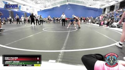 135 lbs Semis (4 Team) - Zoey Pulver, Firebird Elite vs Liberty Drake, OpenMats Wrestling Club