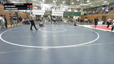 126 lbs Champ. Round 2 - Ethan Vinoray, Patrick Henry vs Dallas Rojas, Villa Park