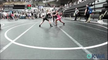 75-83 lbs Consi Of 8 #2 - Holly Eades, Lone Grove Takedown Club vs Sage Davis, Marlow Outlaws
