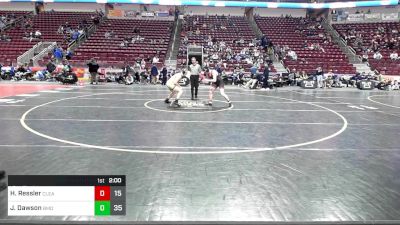 215 lbs Qtr-finals - Hunter Ressler, Clearfield vs Jack Dawson, Bishop McDevitt