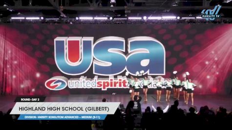 Highland High School (Gilbert) - Varsity Song/Pom Advanced -- Medium (8-11) [2023 Varsity Song/Pom Advanced -- Medium (8-11) Day 2] 2023 USA Spirit & Junior Nationals/Collegiate Championships