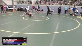 110 lbs Round 1 - Megan Cornett, Kodiak Wrestling Club vs Hayden Vanderpool, Pioneer Grappling Academy