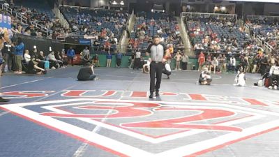 5A 138 lbs Quarterfinal - Gavin Smith, Western Alamance vs Jamal Hall, East Rowan High School