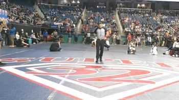 5A 138 lbs Quarterfinal - Gavin Smith, Western Alamance vs Jamal Hall, East Rowan High School