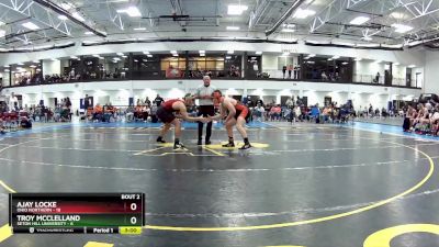 184 lbs Round 1 (6 Team) - Troy McClelland, Seton Hill University vs Ajay Locke, Ohio Northern